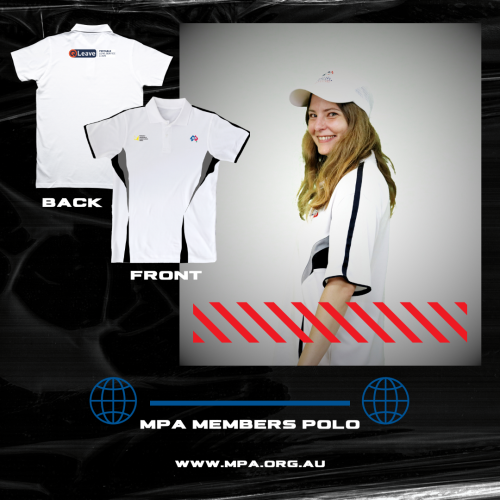 MPA Members Polo White Shirt